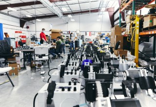 Ventilator assembly line