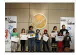 The children of conference attendees participated in a Peace Day art workshop,  creating drawings to represent United Nations International Peace Day.