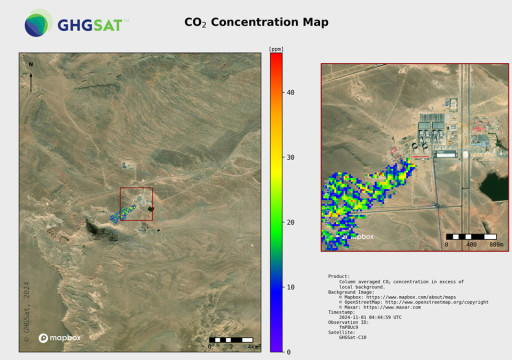 GHGSat Unveils Carbon Dioxide Plume Images From Vanguard, the World’s First Commercial Satellite That Pinpoints CO2 to Individual Facilities