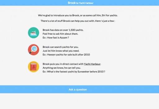 Yacht Search Got Smarter. Meet Brook, the First Artificial Intelligence in Yachting.