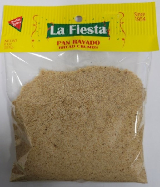 Recall of La Fiesta Brand Bread Crumbs (Unseasoned and Seasoned) for Undeclared Sesame