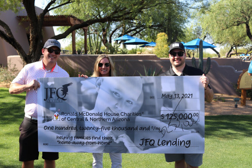 JFQ Lending Teams Up With Ronald McDonald House Families at the 2021 Greater Phoenix Pro-Am Golf Tournament