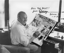 Robert Ripley hard at work at his drawing board. 