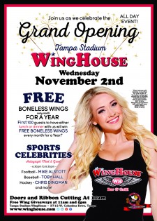 WingHouse Tampa Stadium Grand Opening