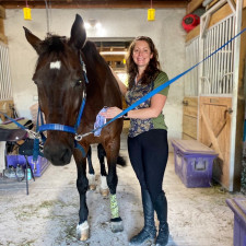 Bricole Reincke with her horse