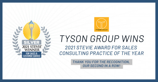 Tyson Group Wins Stevie® Award for Sales Consulting Firm of the Year