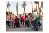 Infinite Flow Pro Dancers Mia Schaikewitz and Forrest Walsh take a Dip During the Flash Mob