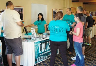 Seattle chapter of Foundation for a Drug-Free World met with Washington State School Resource Officers to brief and train officers on the Truth About Drugs campaign and provide them with materials.