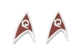 Delta Enamel Stud Earrings