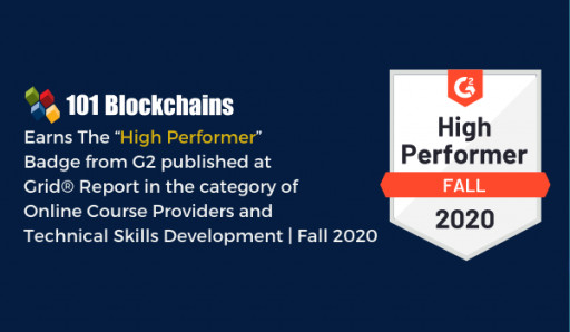 101 Blockchains Named High Performer Online Course Provider in G2 Fall 2020 Reports