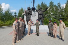 ALSIB 2015 Flight hand-off in Fairbanks, Alaska