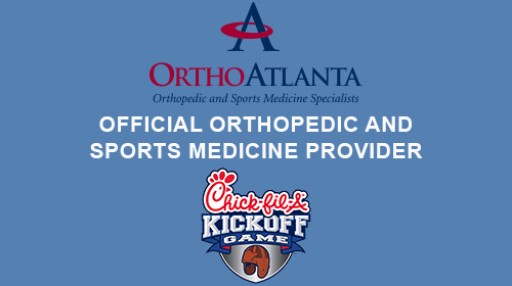 OrthoAtlanta is the Official Sports Medicine Provider of the 2017 Chick-fil-A Kickoff Games on September 2 & 4