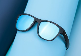 Tortoise Shell Blue Lens