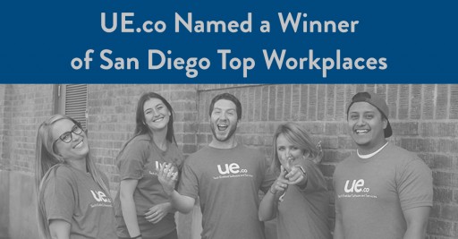 The San Diego Union-Tribune Names UE.co a Winner of the San Diego Top Workplaces