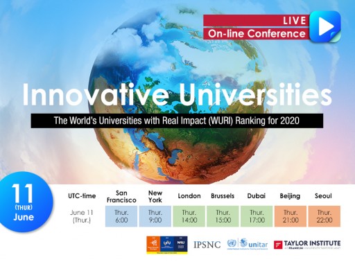 Four Global Organizations Jointly Propose a New Ranking for Innovative Universities: World Universities With Real Impact (WURI) for 2020 While Sharing Kaggle Data