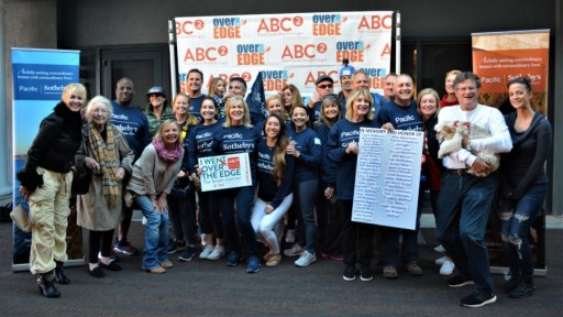 Pacific Sotheby's International Realty Goes 'Over the Edge' to Raise Money for Brain Cancer Research