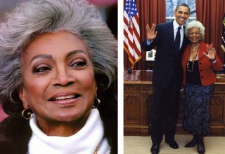 Nichelle Nichols with Obama