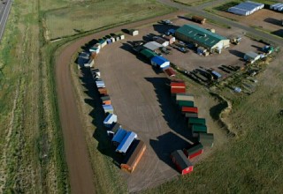 Aerial View of Colorado Shed Company