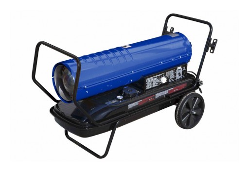 Larson Electronics Releases 120V Cart Mounted Forced Air Heater, Kerosene/Diesel, 13Gal Tank, 215,000 BTUs, 670 CFM