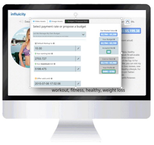 Influicity Launches Pricing & Profit Management Dashboard, Enabling Marketers to Bid Directly on the Platform