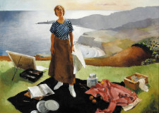 Lee Blair, “Mary by the Sea, Overlooking Palos Verdes” (1934)