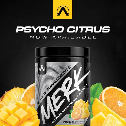 NUTRISHOP® Announces Arrival of MERK™ Psycho Citrus Pre-Workout