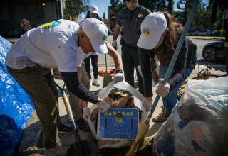 First year anniversary of monthly Hollywood Village cleanups