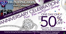 Huntington Fine Jewelers Celebrates First-Year Anniversary of Shawnee Store with 50% Off the Entire Store