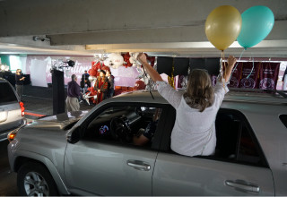 Drive-through graduation at HCSS