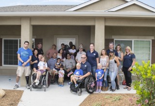 PFC Blunt and Family Key Ceremony