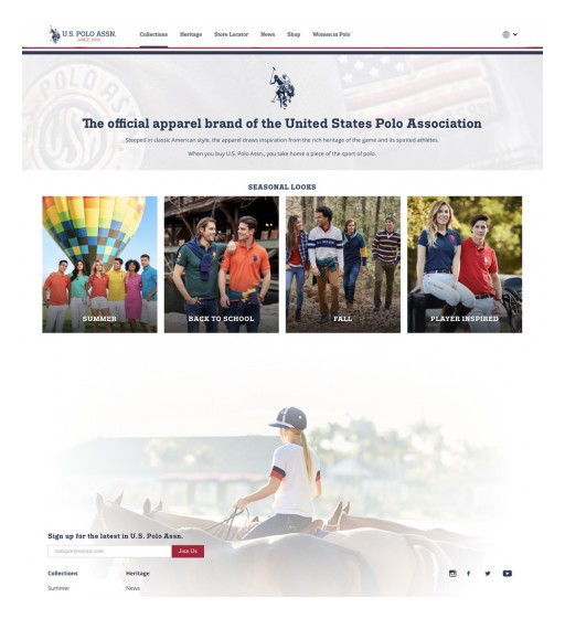 U.S. Polo Assn. Launches First Global Digital Site Reaching Over 100 Countries Worldwide