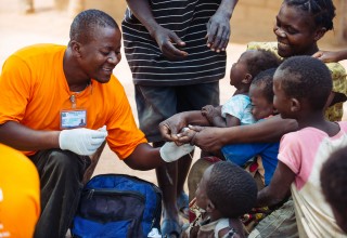 Health worker on the field