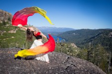 Dancer performing during the Trails and Vistas Art Hike