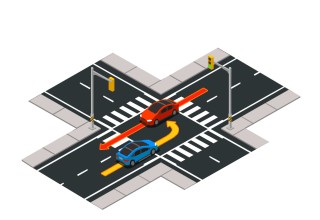 Traffic Scenario: Unprotected Left turn