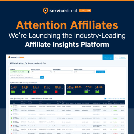 Service Direct Introduces Robust Affiliate Insights Platform to Optimize Pay-per-Call Campaigns