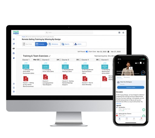 SalesHood Offers Customers Complimentary Winning by Design's Remote Selling Content and Collaborative Huddles