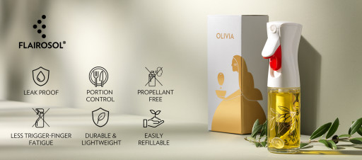 Flairosol Unveils OLIVIA Oil Sprayer: Precision and Elegance in Every Drop