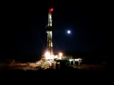 Julie #3 drilling at night