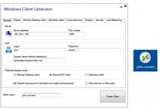 New TSplus Client Generator process - Lighter and fully compatible with Antivirus