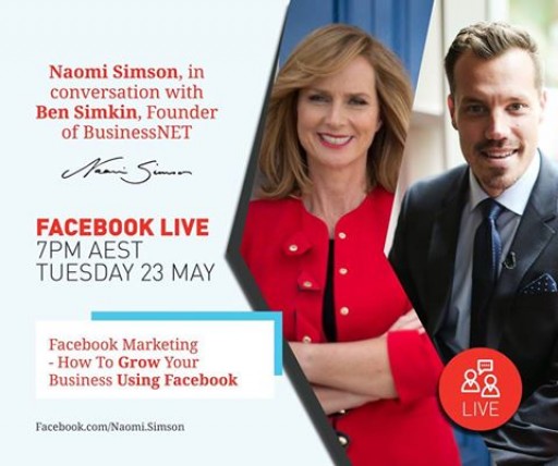 Ben Simkin Shares His Facebook Marketing Knowledge With Shark Tank Investor Naomi Simson