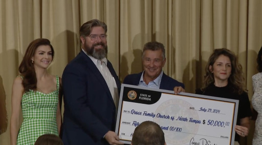 Governor DeSantis Recognizes Grace Family Church With Award for Dedication to the Tampa Bay Community