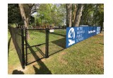 Playground Fence Installation with Logo Screen - 2017 Good Friday Service Project