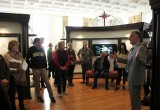 Rev. Brian Fessler briefs members of Historic Nashville Inc. on some of the work the Church of Scientology carried out to restore the Falls School building.