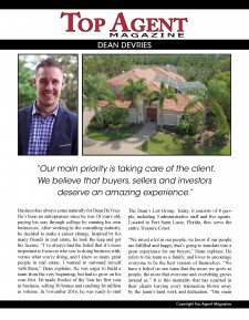 Top Agent Magazine Pg 1 of 2