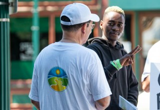 Volunteers from the Church of Scientology Kansas City reach out with The Way to Happiness