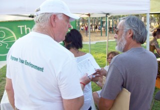 Sharing The Way to Happiness with those participating in the Robla Community Parks National Night Out