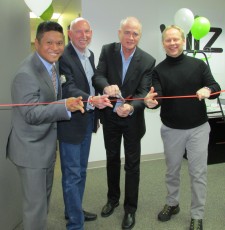 Othello Tuason, SVP KPMG; Martin Parnell; James MacKenzie, viiz President & CEO; and John Wilson, viiz Executive Vice President & CTO