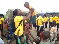 Volunteer Ministers providing help in a refugee camp in Burundi