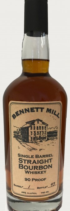 Bennett Mill Single Barrel Straight Bourbon