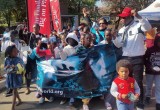 Youngsters march against drugs in their community